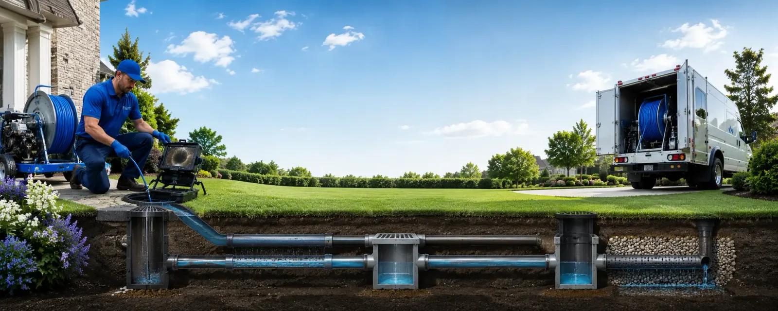 Outdoor drain cleaning information for Bentley, MI